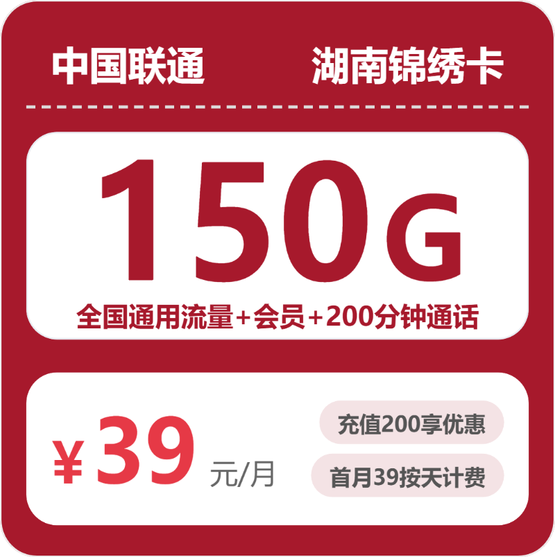 2026年10月湖南联通流量套餐实测 办卡避坑指南